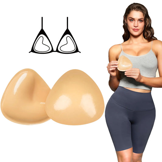 Ultra Boost Bra Inserts Double-Sided Adhesive Bra Pads Sticky Bikini Padding Push up Bra Inserts for Swimsuit Sport Bra Pads, Small