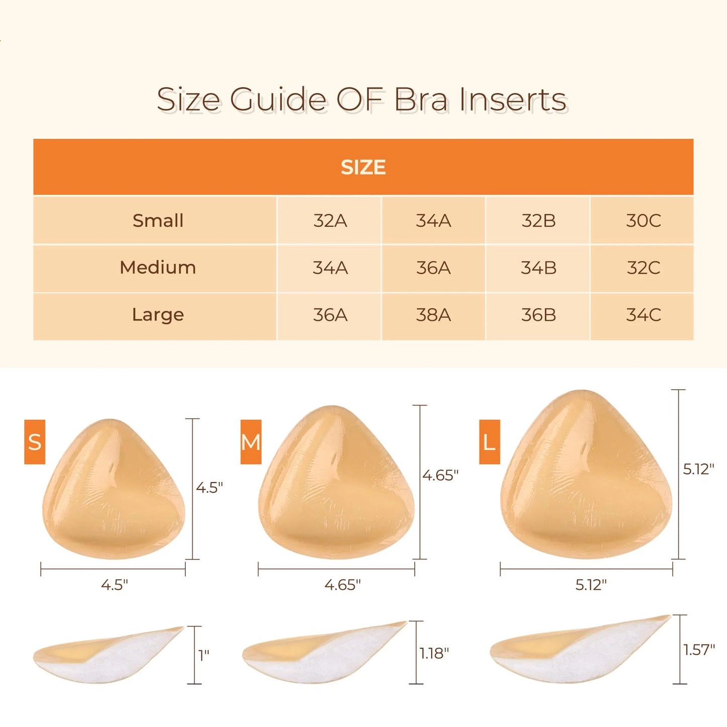 Ultra Boost Bra Inserts Double-Sided Adhesive Bra Pads Sticky Bikini Padding Push up Bra Inserts for Swimsuit Sport Bra Pads, Small