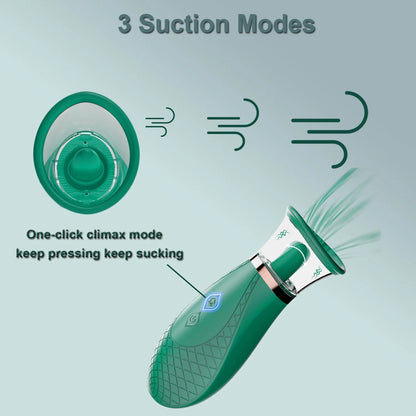 Female Rose Sex Toys Sucking Vibrator for Women, Stimulator with 9 Vibration & 3 Suction Modes, G Spot Adult Toy, Silicone Personal Massager for Couple